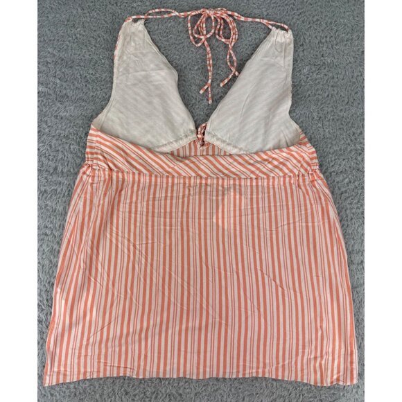 J.Crew Womens Melon Striped Halter Top NWT Size S 60% Cotton 40% Modal Elastic W - Picture 6 of 15